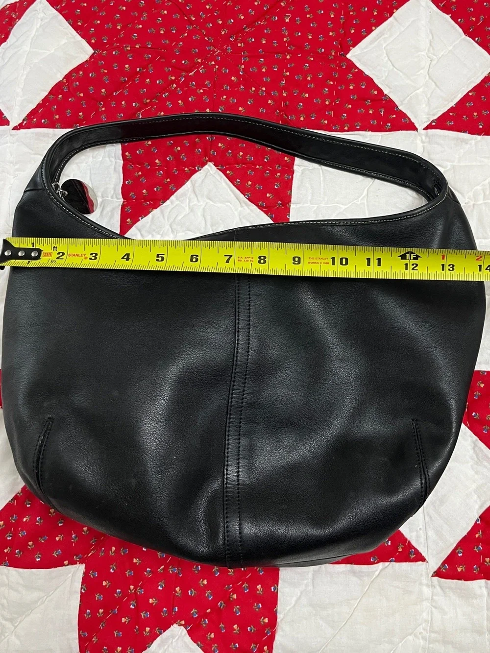 Vintage Coach Black Leather Ergo Hobo Shoulder Bag
